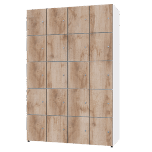 Houten lockers